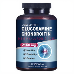 Capsules de soutien articulaire et osseux à la glucosamine, chondroïtine, MSM et acide hyaluronique, 2150 mg par portion, complément alimentaire, 120 unités - Product Image 2