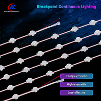 Sumber Cahaya Titik Pixel LED RGB 30mm DC24V IP67 Tahan Air Warna Penuh Digital Node untuk Dekorasi Fasad Bangunan