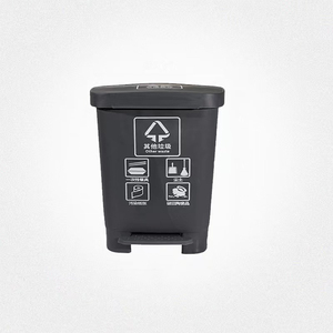 Wholesale plastic garbage trash can waste container rubbish bin recycler waste bin