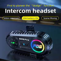 Casque de moto professionnel Q26 Pro avec écouteurs intercom sans fil, suppression du bruit et radio FM