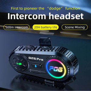 Casco de Motocicleta Profesional Q26 <span class=keywords><strong>Pro</strong></span> para Auriculares Intercomunicadores, Auriculares Inalámbricos para Motociclistas con Cancelación de Ruido y Radio FM - Product Image 3