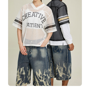 Camiseta Deportiva Corta de Malla Personalizada con Cuello en V, 240 g/m², 100 % Poliéster, para Béisbol, Fútbol, Sóftbol - Product Image 2