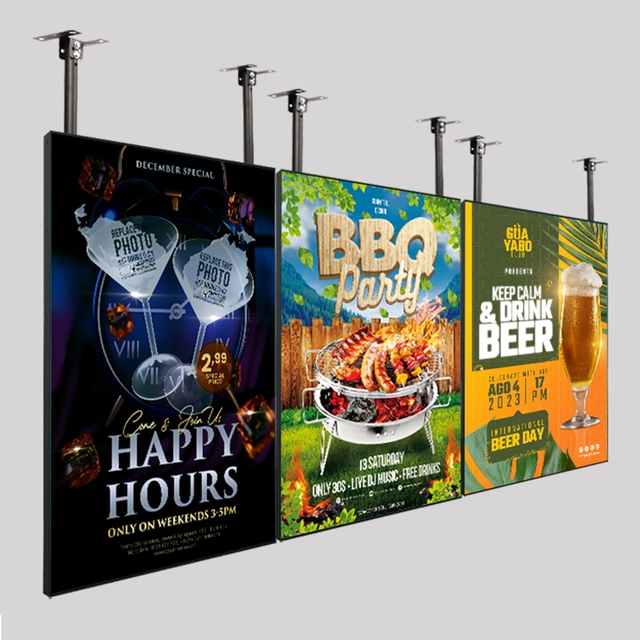 4k Android Digital Signage LCD Advertising Screen Wall Mount Digital Signage for Restaurants Banks Hospitals