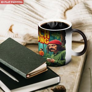 Cheech And Chong <b>Ceramic</b> Mug 11oz Color Changing Magic <b>Cup</b> 2D Flat Painting Design - Product Image 3