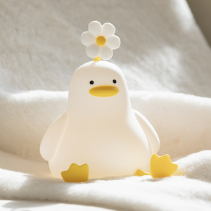 Lámpara Nocturna LED Moderna con Diseño de Pato de Dibujos Animados, Regalo Navideño, 1200mAh Recargable, Temporizador de 30 Minutos para Dormir Bebés - Product Image 6