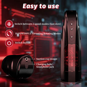 गर्म बिक्री वयस्क खिलौने इलेक्ट्रिक हस्तमैथुन करने के लिए मजबूत टेलीस्कोपिक मजबूत टेलीस्कोपिक आसान है पुरुष हस्तमैथुन के लिए उपयुक्त - Product Image 6