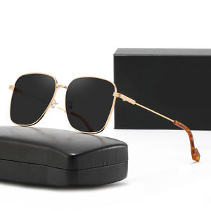 Lunettes de soleil Gm unisexes, monture en métal, verres PC, type polarisé UV400, pare-soleil de type 3, couleur rose, design tendance - Product Image 5