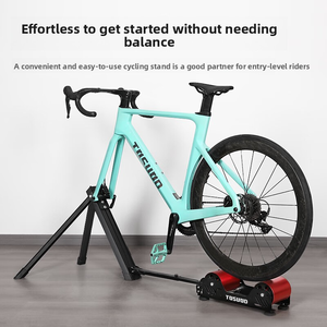 TOSUOD resistencia magnética <span class=keywords><strong>rodillo</strong></span> <span class=keywords><strong>bicicleta</strong></span> <span class=keywords><strong>entrenador</strong></span> <span class=keywords><strong>para</strong></span> bicicletas de carretera, ejercicio en casa interior plegable equipo de fitness - Product Image 2