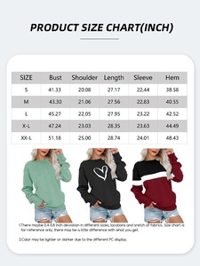 OEM Women's Casual O-Neck Sweatshirt Quick Drying Pullover <b>Tops</b> Breathable Knitted Eco-Friendly Customized Color Gym Wear <b>Winter</b> - Product Image 6