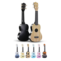 Ukulele Tenor ABS Murah 21 Inci dengan Finishing Gradasi Oil Rubbed Merek OEM untuk Konser dan Perjalanan