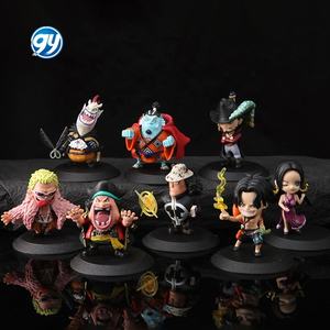 8 piezas de una pieza figura de dibujos animados de Anime Ace Hancock <span class=keywords><strong>Blackbeard</strong></span> Jinbe Mihawk Doffy muñeca estatua de juguete - Product Image 1