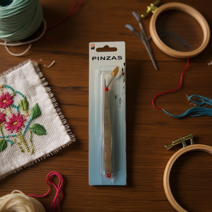 MNJ Tweezers Pinzas 18037 For Embroidery Crafts Cross Stitching Needlework - Product Image 3