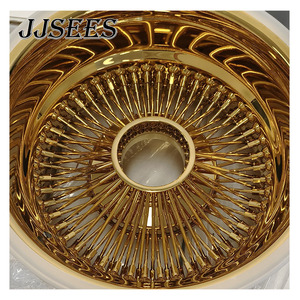 JJSEES Jantes <span class=keywords><strong>en</strong></span> fil d'<span class=keywords><strong>acier</strong></span> doré personnalisées les plus vendues <span class=keywords><strong>19</strong></span> 21 23 Jantes 26 <span class=keywords><strong>pouces</strong></span> 5x112 5x120 5x108 Roues pour Bmw M5 M6 F12 - Product Image 5