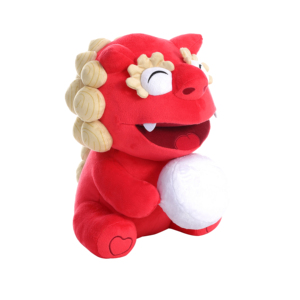 Fabricante OEM/ODM, Peluche de León Danzante de Color Rojo, Mascota de León, Juguetes de Peluche, León Chino Tradicional, Juguete de Peluche - Product Image 1