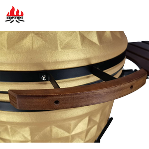 Chinese Top Hot Sale Auplex 24 Inch Diamond Surface kamado <span class=keywords><strong>Grill</strong></span> with Stainless Steel Stand for Outdoor and Picnic - Product Image 5