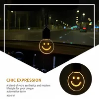 Petite ampoule LED rétro, 2 modes d'éclairage pour les longs trajets, utilisation quotidienne, accessoire de décoration automobile, ornement suspendu pour voiture, lumière de nuit intérieure