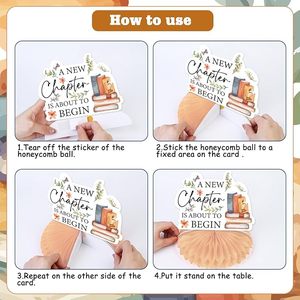 Comienza una Nueva Época, Decoraciones para Baby Shower, Decoraciones Temáticas de Libros de Cuentos, Centros de Mesa de Panal de Abeja, Artículos para Revelación de Género - Product Image 5