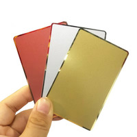 Cartes de visite en métal noir mat NFC sans contact Carte NFC en métal mat personnalisée avec puce 213 215 216