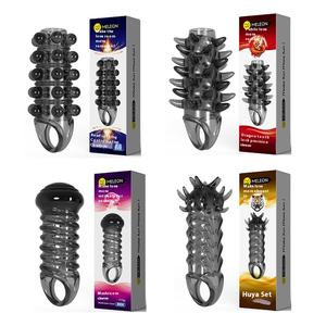 Bestseller Hochwertige TPE Silikon hülle Weich gummi Ber mit extra gepunktetem Design für wieder verwendbare Penis kondome - Product Image 2