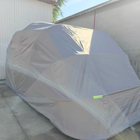 Tente de garage rétractable pour voiture, abri mobile imperméable en tissu Oxford