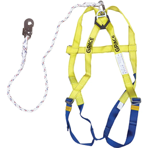 Harnais de sécurité à petite boucle X-4, sangle en polyester de 45 mm de large, conception robuste pour les travaux aériens industriels - Product Image 1