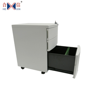 Glosen — socle Mobile à 3 tiroirs, en acier inoxydable, bureau métallique, grand armoire de rangement pour dossiers, fichiers - Product Image 5