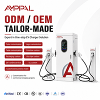 AMPPAL Nouveau TUV pour la station de charge rapide certifiée 160/240/320kW à quatre pistolets CCS1/CHAdeMO/CCS2/GB/T DC avec protection IP54