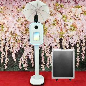Machine Photobooth Portable pour Événements Festifs et <span class=keywords><strong>Vacances</strong></span>, avec Étui de Voyage pour iPad et Appareil Photo Reflex Numérique, Prise de Photos Facile - Product Image 1