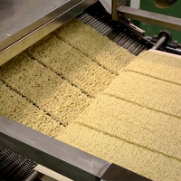Ligne de production automatique de nouilles instantanées frites et machine à emballer pour l'allemagne
