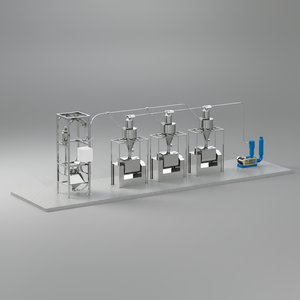 نظام نقل آلي بالكامل خالٍ من الغبار، نظام توصيل المسحوق بالشفط، ناقل - Product Image 1