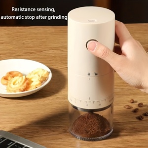 Moulin à café électrique portable avec engrenages, réglage externe, recharge USB, mini machine à café domestique - Product Image 4