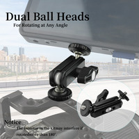 Bras Magique Professionnel Réglable à Double Rotule, Compatible Vis 1/4'', Léger, Support Universel pour Moniteur, Accessoires pour Appareil Photo