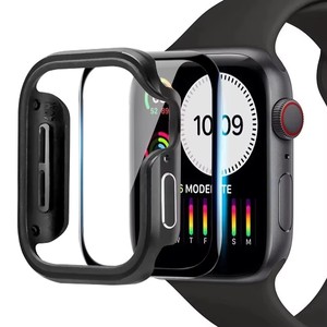 Funda Protectora Completa de Aleación de Aluminio de Alta Calidad Ultrafina + Cristal Templado para <span class=keywords><strong>Apple</strong></span> <span class=keywords><strong>Watch</strong></span> Series 7 6 <span class=keywords><strong>Se</strong></span> 45mm 41mm - Product Image 2