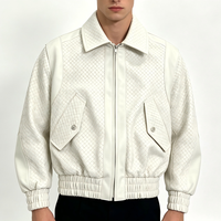 Vestes de moto pour hommes OEM, personnalisées, avec texture embossée, patchwork, en cuir véritable, veste bomber en cuir de qualité supérieure pour hommes