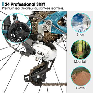 JOYKIE HILAND 27,5 pulgadas 24 velocidades <span class=keywords><strong>freno</strong></span> de disco hidráulico Marco de aleación de aluminio y horquilla personalizable bicicleta de montaña - Product Image 2