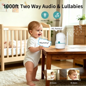 Nouvelle Tendance 2026 : <span class=keywords><strong>Babyphone</strong></span> Double Caméra Sans <span class=keywords><strong>WiFi</strong></span> avec Batterie Amovible 5000 mAh, Mode ECO 15 Heures et Affichage en Écran Partagé - Product Image 3