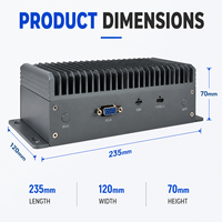 Appareil de sécurité réseau sans ventilateur, pare-feu VPN Intel Atom C3958 avec 6 ports 2.5GbE I226-V et 4 ports SFP 10GbE