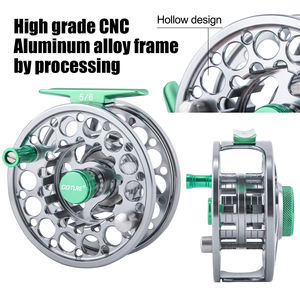 Hydz Scnc Aluminium 5/6 Vliegen Haspel Combo Voorgeladen Wf5f Lijn Met Schijf Slepen Voor Beginners - Product Image 3