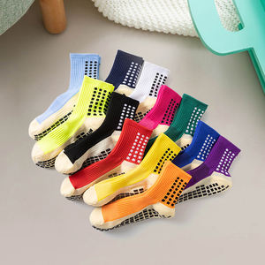 Chaussettes de football athlétiques à haute cheville pour hommes, antidérapantes, avec techniques de tissage, taille unique, saison d'automne - Product Image 3