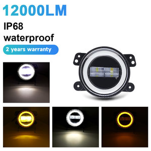 ไฟตัดหมอก LED คิเดวิน ขนาด 4 นิ้ว เลนส์คู่ ทรงกลม สีขาวเหลือง สำหรับรถออฟโรด กำลังไฟ 55 วัตต์ ความสว่าง 6000 ลูเมน แรงดันไฟฟ้า 12-36 โวลต์ - Product Image 3