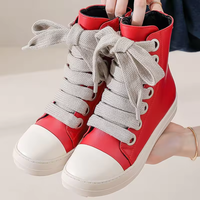 Baskets respirantes en cuir PU pour femmes avec fermeture à lacets épais – Nouveaux styles printemps-été-automne-hiver