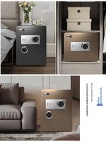 Onnais Grand coffre-fort mécanique antivol tout en acier avec serrure à clé Boîte de dépôt d'entrée à clé pour la maison ou l'hôtel