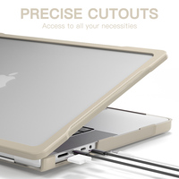 Housse d'ordinateur portable en plastique pour MacBook Pro 14 2021/2023 étui rigide universel A2442/A2779 coque d'ordinateur portable robuste antichoc en TPU transparent
