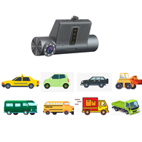 Richmor Full HD 1080P Dual Lens Dashcam Mendukung Penglihatan Malam dan Aplikasi Seluler untuk Pemantauan Pelacakan Armada