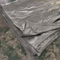 Bâche en PE imperméable double face argentée, poids moyen 120 GSM, anti-moisissure, résistante à l'abrasion, pour couverture de camion extérieur
