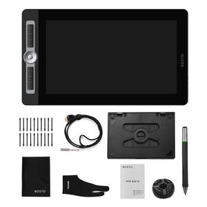 Tablette graphique <span class=keywords><strong>BOSTO</strong></span> 16HD Pro 15,6 pouces avec écran LCD H-IPS, tablette de dessin numérique, bloc de dessin artistique numérique, 8192 niveaux de pression, stylet sans batterie - Product Image 2