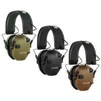 Casque tactique professionnel anti-bruit pour l'enregistrement audio et le tir, avec protège-oreilles isolants en ABS pour la chasse et le tir sur cible
