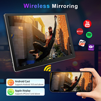 Radio para Auto con Pantalla Táctil QLED 2K de 13 Pulgadas, Android 14, Qualcomm 6115, 8 Núcleos, 2.0GHz, 4GB+64GB, CarPlay Inalámbrico, Android Auto