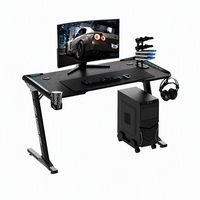 Table de jeu extensible en forme de Z AOR Z5-7, plateau en bois, bande lumineuse RGB, stable, garantie de 2 ans, vente en gros d'usine, certificat