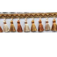 Approvisionnement d'usine bas prix de gros Textile de maison rideau gland frange coupe